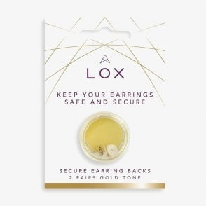 Lox LOX 2 Pair Gold Tone Locking Earring Backs - Jewellery from Faith  Jewellers UK